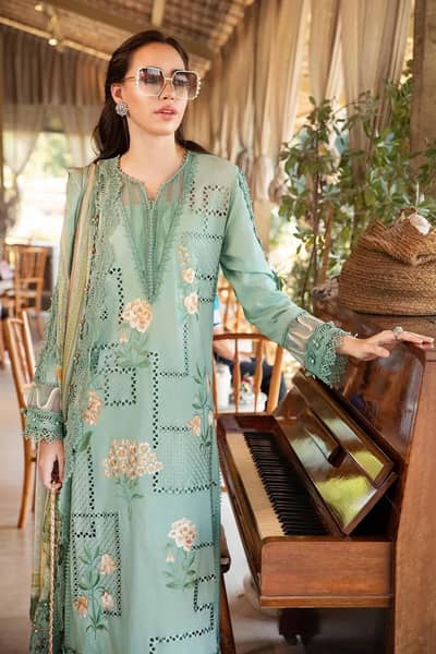 Digital Printed Lawn 3 PCs Set Mint Green Unstitched