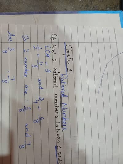 8th math chapter 1 Rational Numbers by Aneela