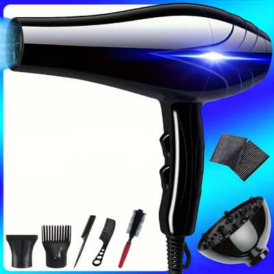 Premium Hair Dryer Black Fast Drying Salon Quality