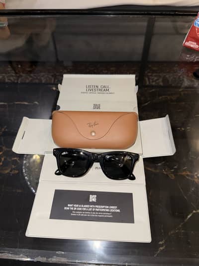 Ray ban meta gen 1 glossy and black lenses