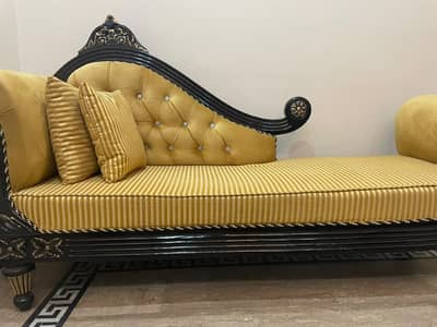 Royal wooden chaise deewan