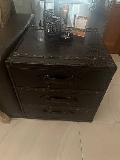 Brown side table