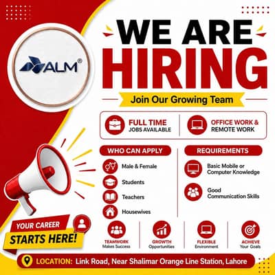 we are hiring stuff Male and female for online work