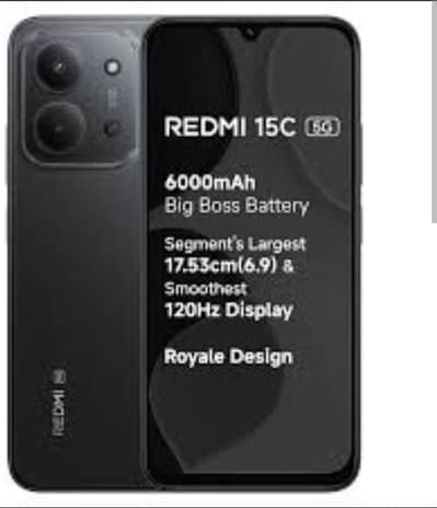 Redmi 15c 4g Almost new slightly used phone