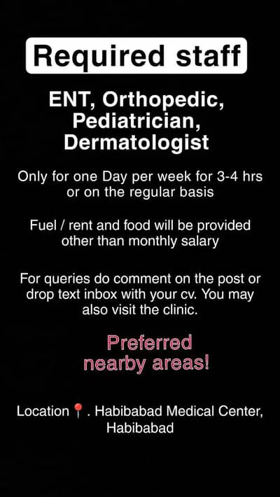 Hiring for doctor staff