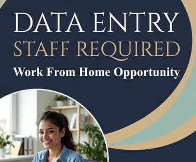 Data Entry Staff Required – Work From Home