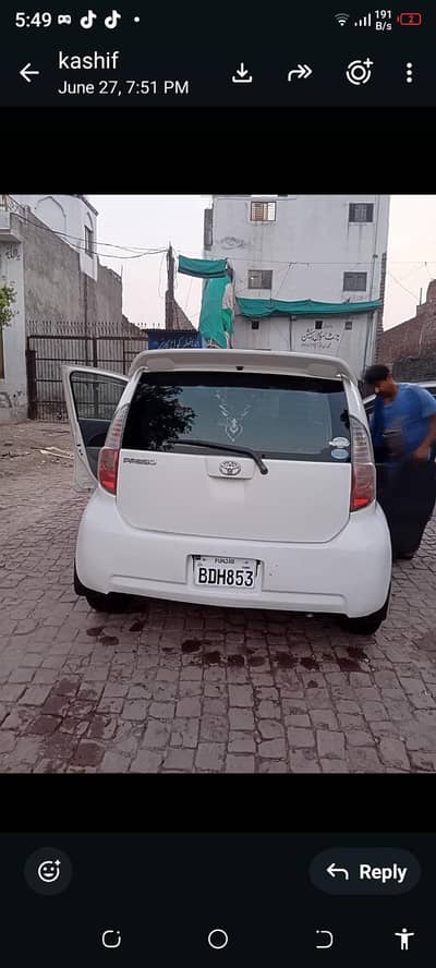 Toyota passo like new car Rabta num 0321-220-55-70