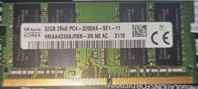 SK Hynix 32GB DDR4 3200MHZ LAPTOP RAM [SO-DIMM] Fully Tested | Genuine