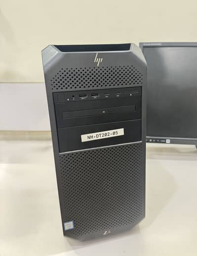 PC setup with screen and accessories