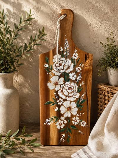 Hand Painted Cutting Board for Kitchen decoration