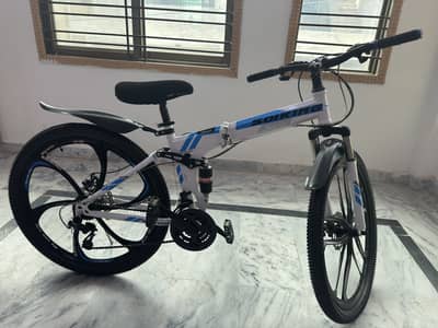 Foldable bicycle 26-inch rims with Dual suspension
