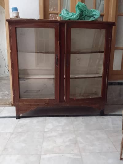 wooden crockery cabnet