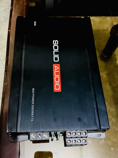 Car sound system with 4 speakers amplifier and woofer