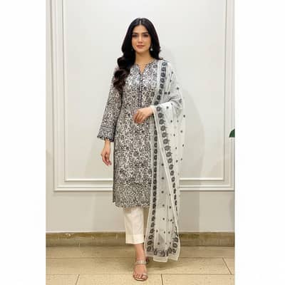 cotton 3p suit
