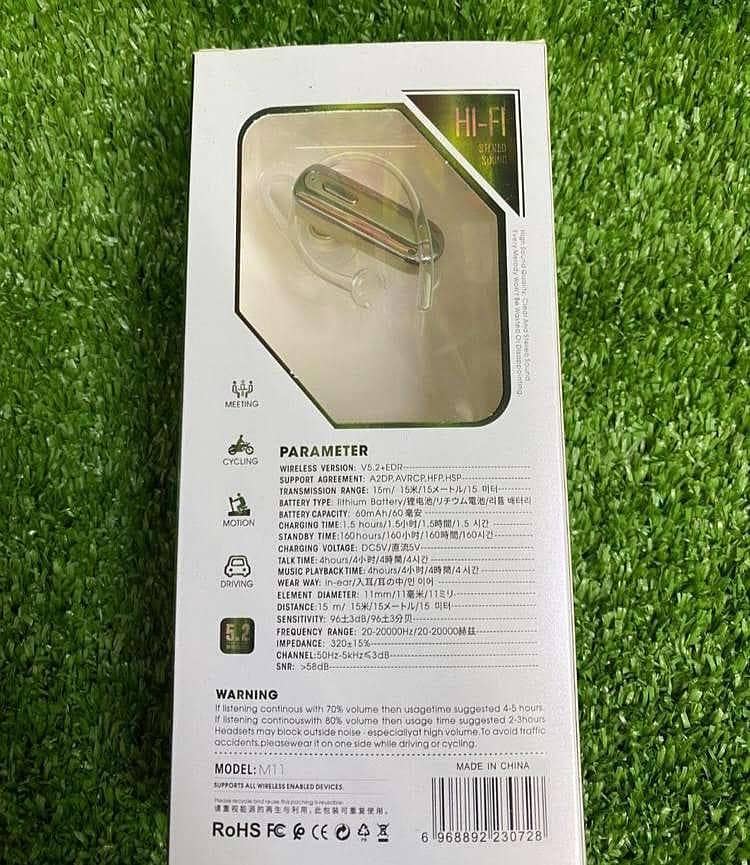 Smart Bluetooth headset M11 0