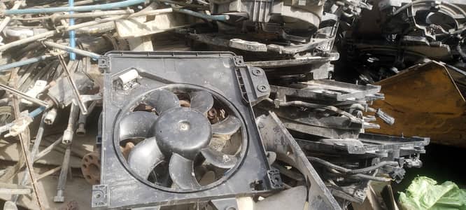 valeo 12v car radiator cooling fan 7 blade used