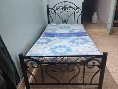 Single bed with foam