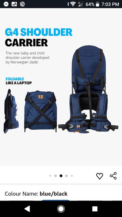 Shoulder baby carrier