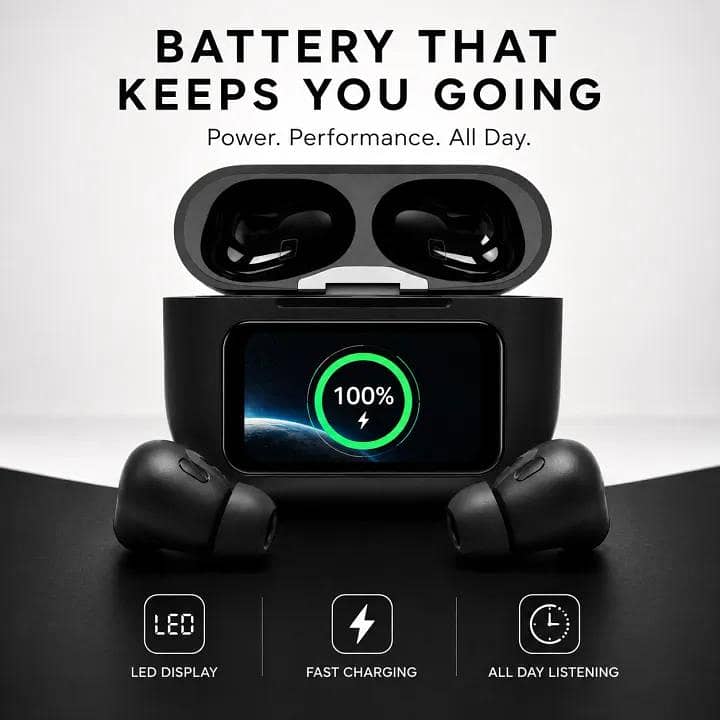 Earbuds LCD display 0