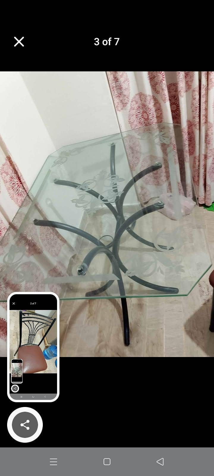 Dining table with 3 table 2