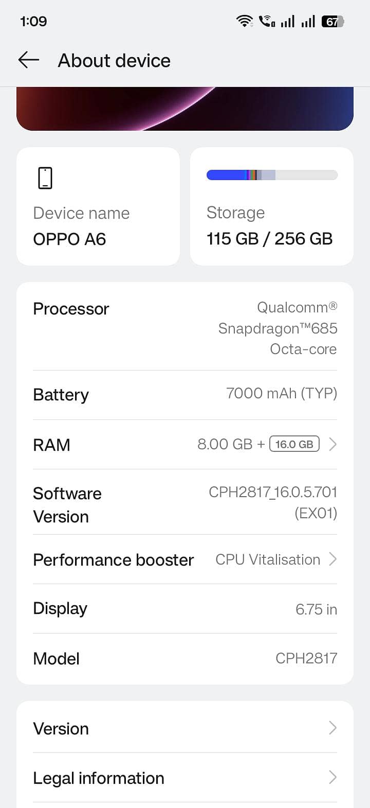 OPPO A6 3