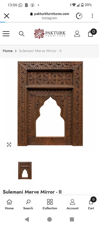 hand carving mirror