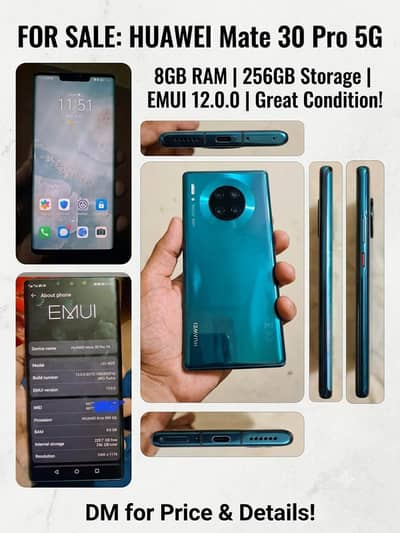 Huawei Mate 30 Pro 8gb 256gb pta aproved