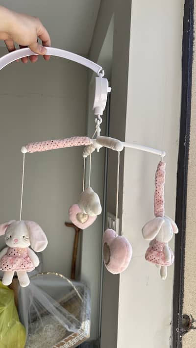 Musical bunny for baby cot