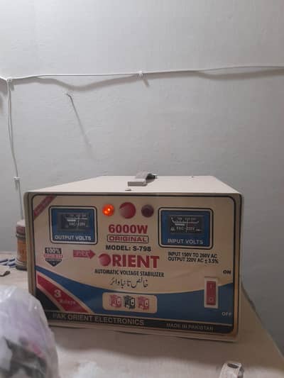 orient automatic voltage stabilizer 6000