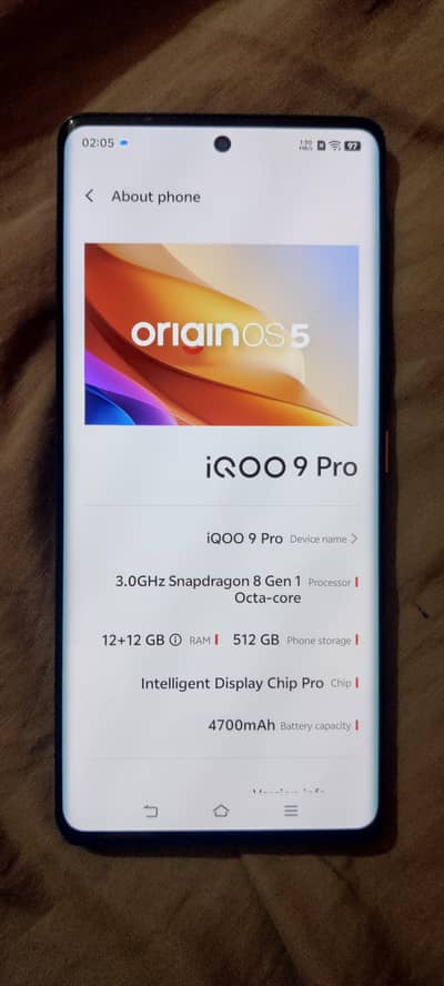 Vivo iQOO 9 Pro 12/512 PTA OFFICIAL