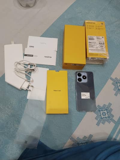 Realme C63 8gb 128gb complete Saman brand new mobile