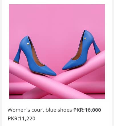 imported shoe  Red  and Blue