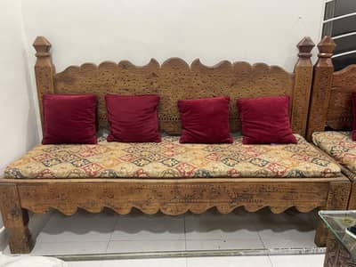 Sawati sofa with table and coushins