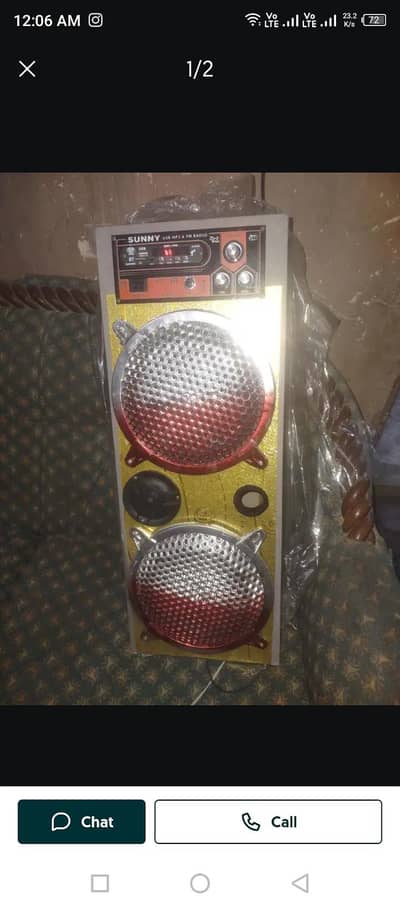 new he Ac DC he Bluetooth FM aux SB he 7 inch ke 2 speaker Lage hen