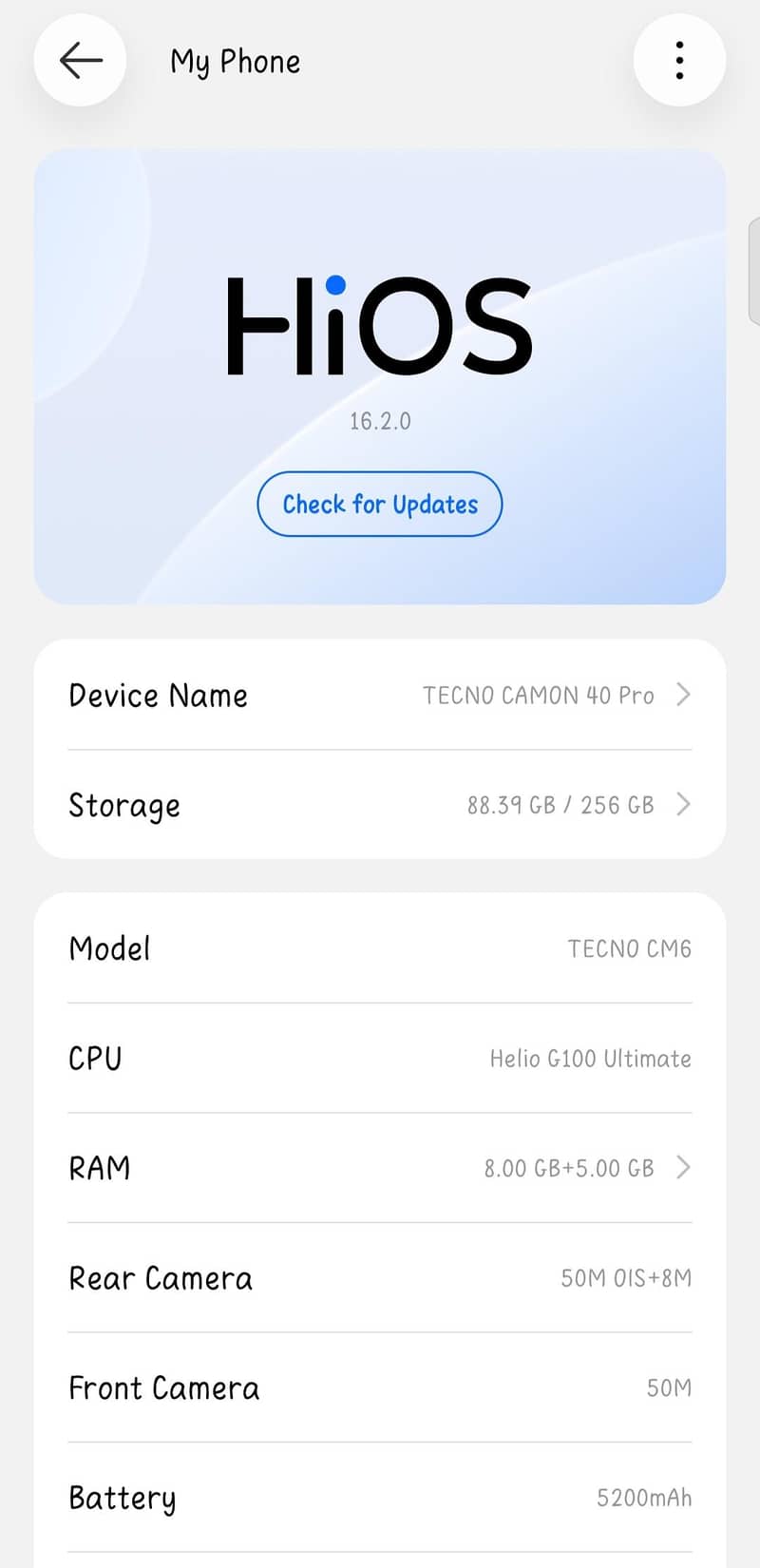 Tecno CAMON 40 Pro 6