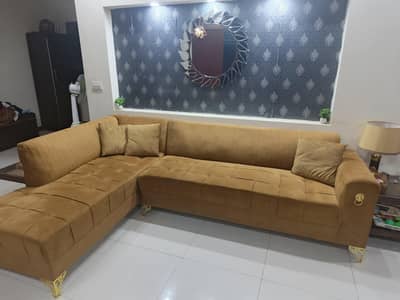L shape 3+3 sofa set