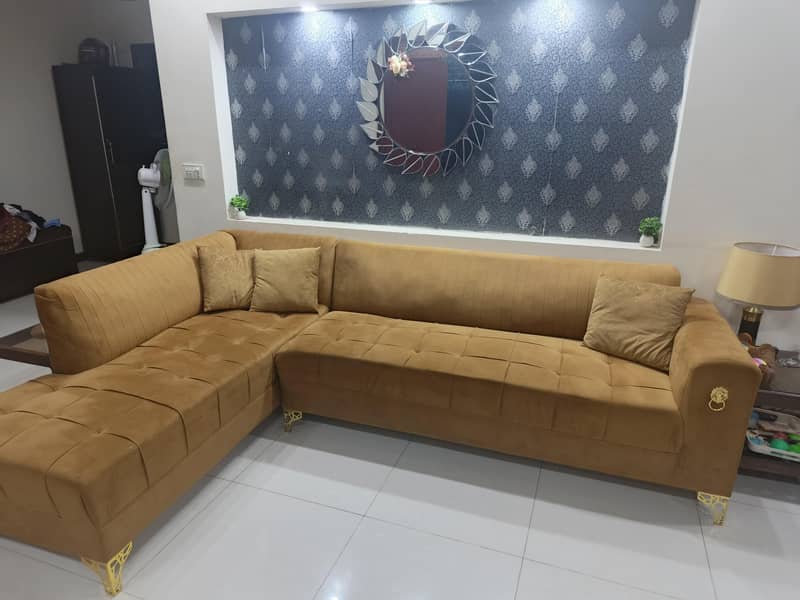 L shape 3+3 sofa set 0