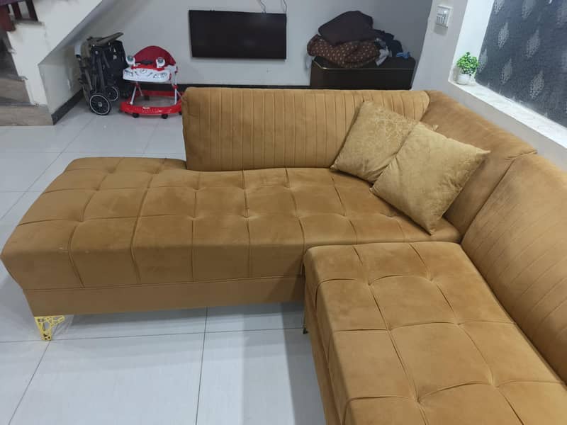L shape 3+3 sofa set 2