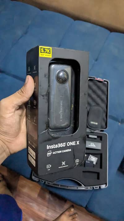 Insta360 One X 5.7K Camera with Brand New Waterproof Case & Extras