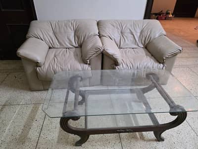 Sofa set \ 5 seater sofa set \ leather sofa \ Sofa set with table