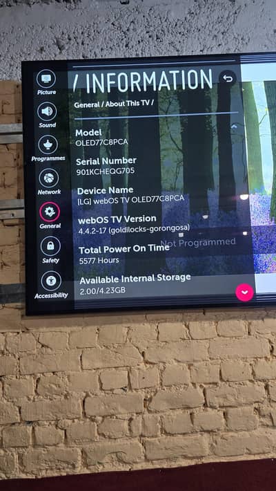 77 INCH LG OLED TV 4K 65 INCH LG OLED 4K SMART WIFI 2160 3840