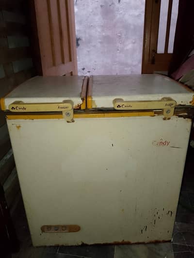 Double door Deep freezer and fridge