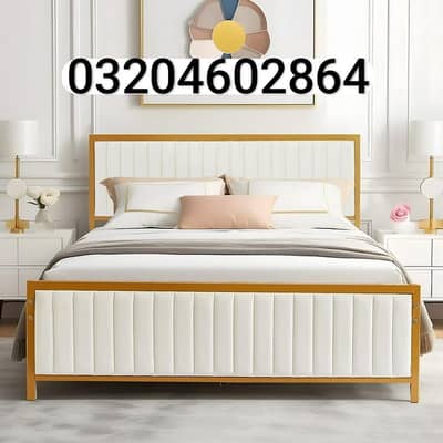 Double Bed//Iron double bed//Bed set//King size bed//Queen Bed
