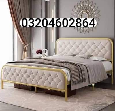 Double Bed//Iron double //Bed set//Queen bed//03204602864