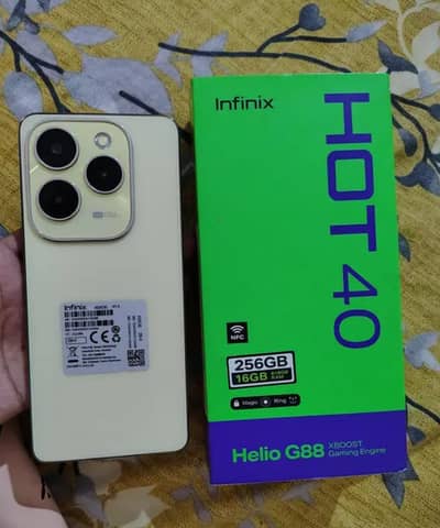 Infinix Hot 40 8+8 gb 256gb Complete accessories