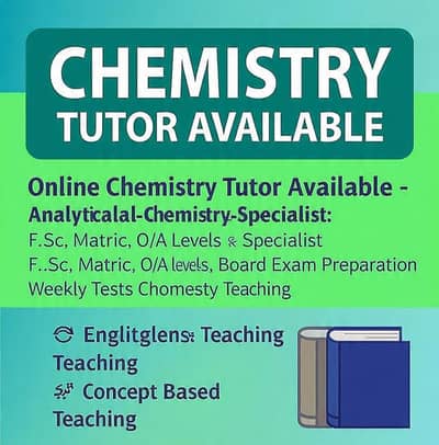 M. Sc Chemistry Tutor /Free Demo (physical / online class)