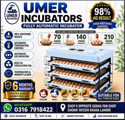 Eggs incubator | Hatching machine | automictic incubator | Brooder