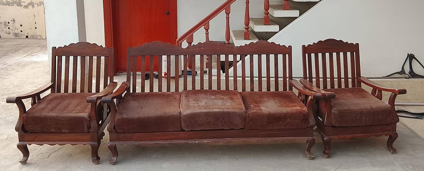 Wooden Sofa set 4
