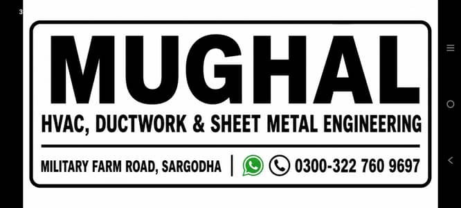 MUGHAL HVAC, DUCTWORK & SHEET METAL ENGINEERING