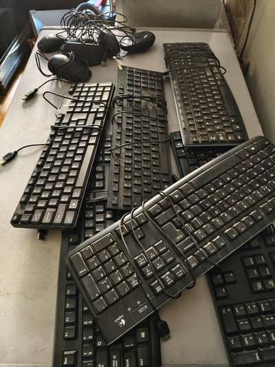 Dell, HP, Logitech keyboards and mouses